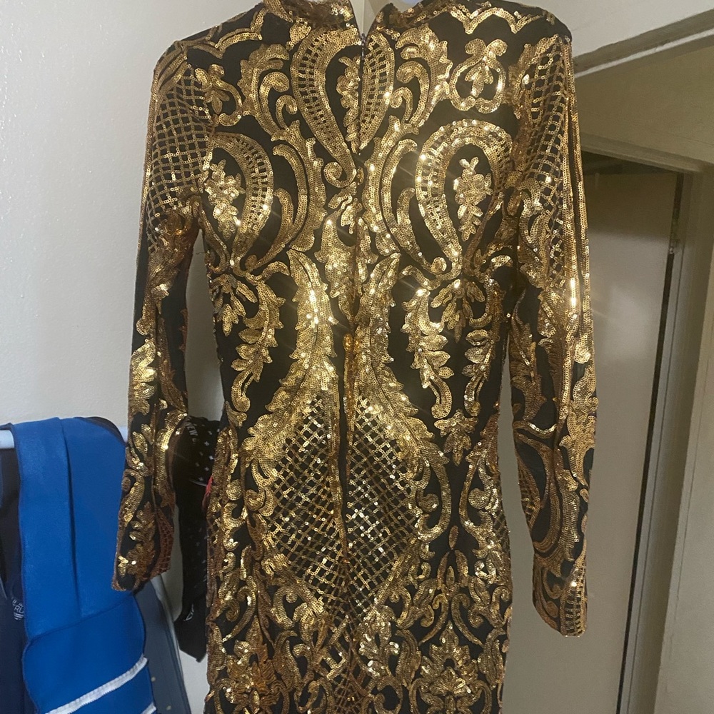 Beautiful gold and black Sequence dress